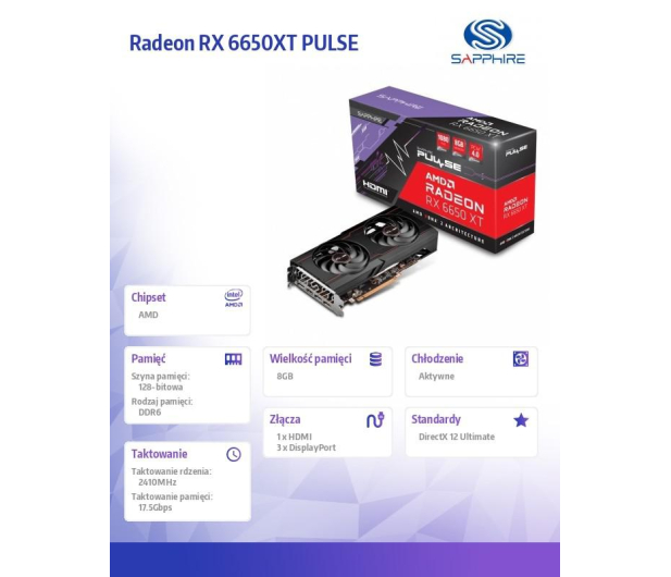 Sapphire Radeon RX 6650 XT PULSE GAMING OC 8GB GDDR6 - 742556 - zdjęcie 9